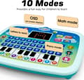 Pikkukuva 8 / 9: OBOSOE Baby Tablet monitoiminen kannettava lelu, oppimis- ja koulutuslelut oppimiseen valolla ja musiikilla interaktiivinen lapsille