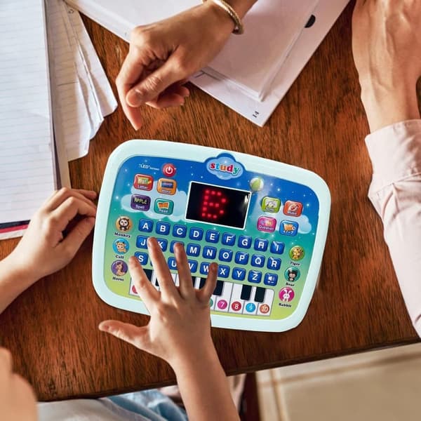 OBOSOE Baby Tablet monitoiminen kannettava lelu, oppimis- ja koulutuslelut oppimiseen valolla ja musiikilla interaktiivinen lapsille