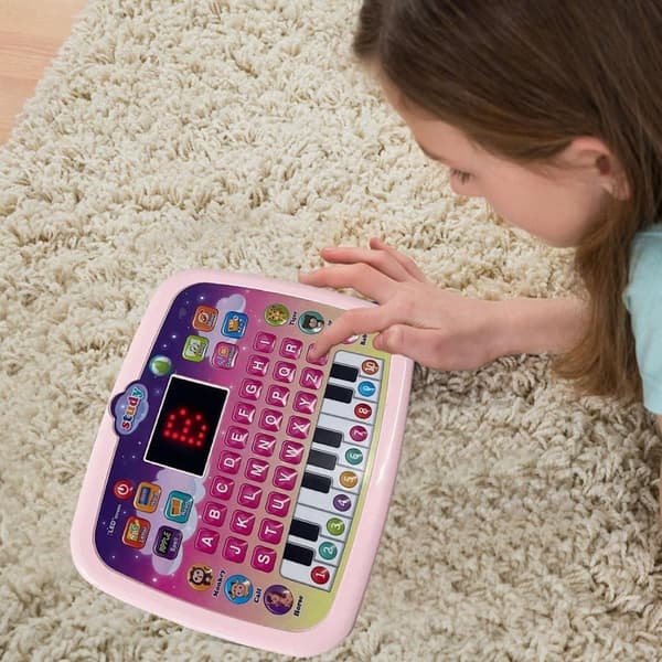 OBOSOE Baby Tablet monitoiminen kannettava lelu, oppimis- ja koulutuslelut oppimiseen valolla ja musiikilla interaktiivinen lapsille