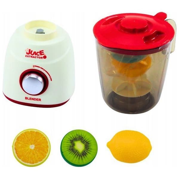 Leantoys Mixer för barn, roterande ljus, ljud, frukter, 3 delar