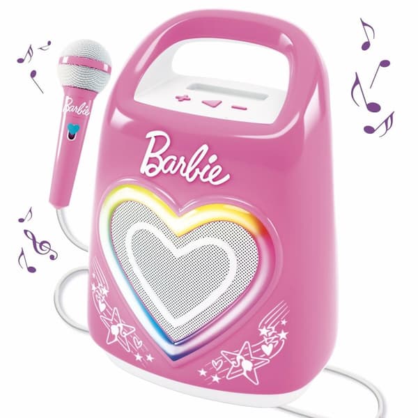 Bluetooth Högtalare med Karaoke Mikrofon Lisciani Giochi Rosa, Vit