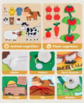 Miniatyrbild 2 av 4: Montessori Busy Board för Barn 1-4 År