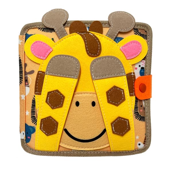 Montessori Busy Board för Barn 1-4 År Giraff