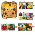 Miniatyrbild 1 av 3: Montessori Busy Board för Barn 1-4 År Giraff