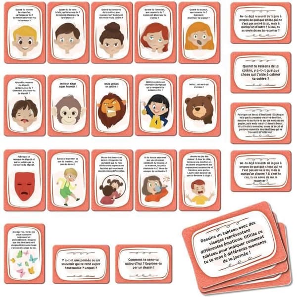 Kortspel för känslohantering - Pedagogiskt spel - LIVSKUNSKAPER - Illustrerade kort
