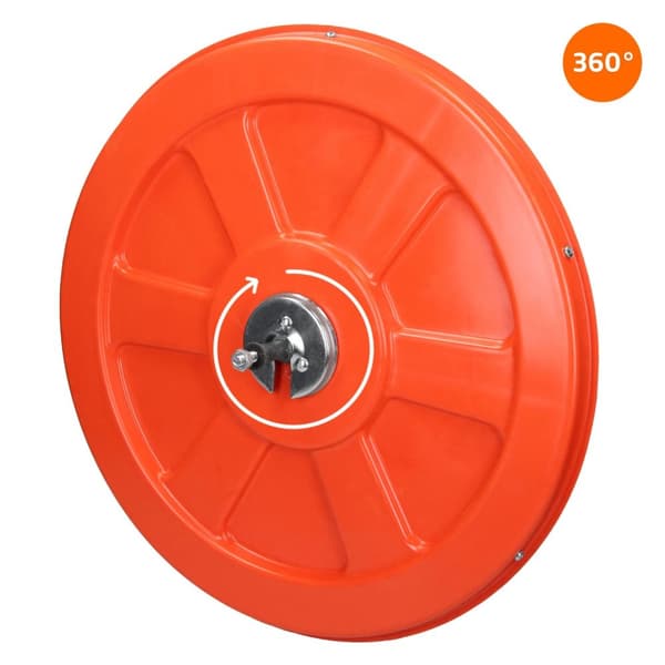 ECD Germany TRAFFIC MIRROR Ø 30 cm med drejebolder, rød, ubrydelig, vejrbestandig, letter indgangen og udvidelsen, sikkerhedsspejlovervågning spejl