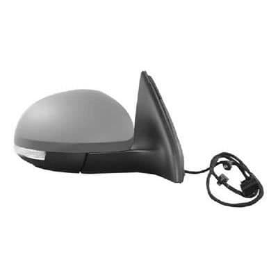 Primer höger spegel med elektrisk justering och fällning, uppvärmd, 9 PIN, konvex för Volkswagen Tiguan från 2007 till 201