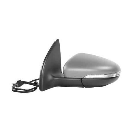 Primer vänster sidospegel med elektrisk justering, uppvärmd för Volkswagen Golf 6 från 2008 till 2012