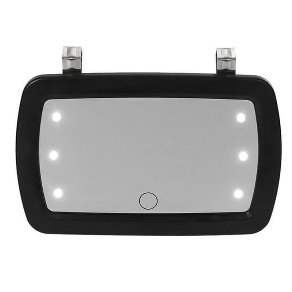 universal solskyddsspegel för bil, sminkspegel för bil, unik spegel LED-design