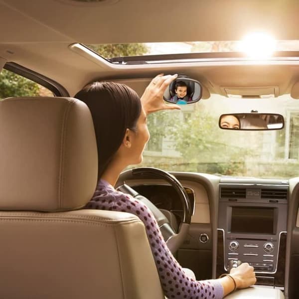Munchkin Brica av Dual Sight Clear View Baby Car Mirror, Dual View för barn som sitter framåt eller