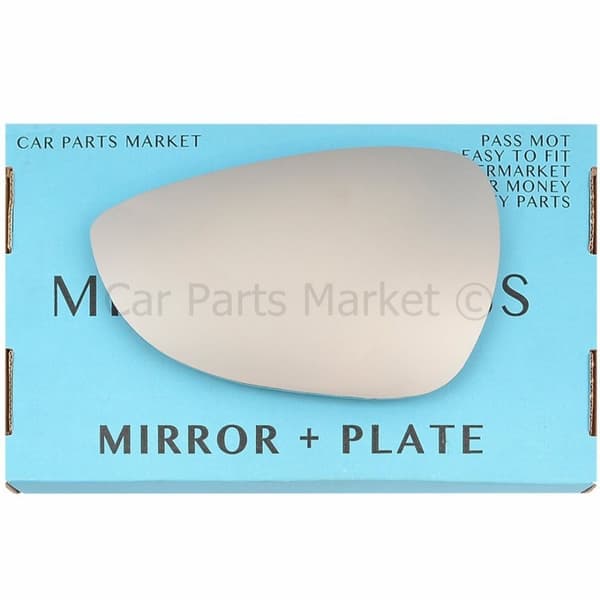 For Ford B-Max 2012-2018 Left Passenger Side Wing Door Mirror Glass with Plate