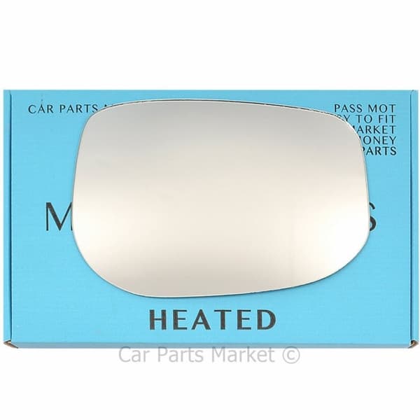 Right Driver Side Flat Wing Door Mirror Glass For Honda Jazz 2008-2015 Heated