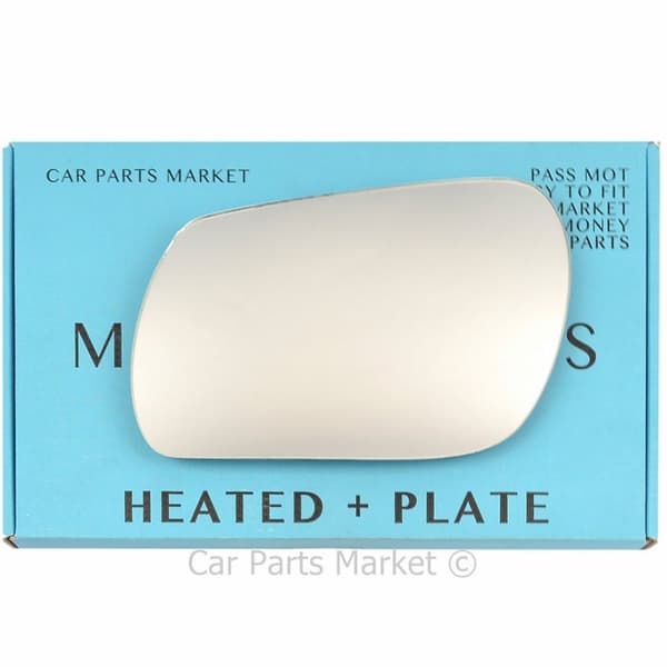 Left Side Flat Wing Mirror Glass For Mazda 2 DEMIO 03-07 Heated + Plate