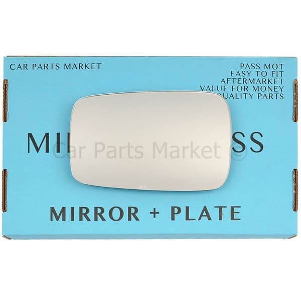 For Vw golf mk1 gti convertible 74-84 Left Side Flat Wing Mirror Glass w/ Plate