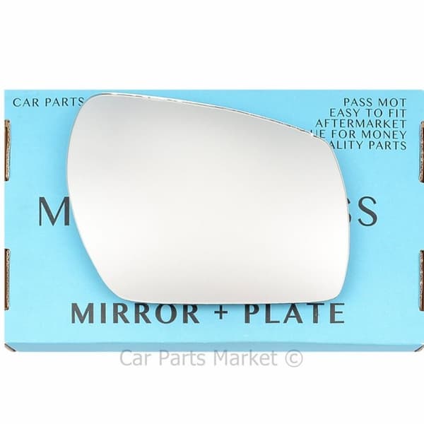 For Ford C-Max 09-10 Right Driver Side Wing Door Mirror Glass with Plate