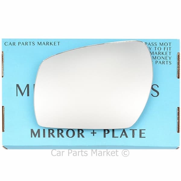 For Ford C-Max 09-10 Left Passenger Side Wing Door Mirror Glass with Plate