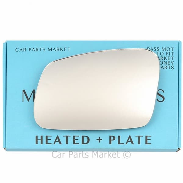 Left Side Flat Wing Mirror Glass For Land Rover Discovery 1995-04 Heated + Plate
