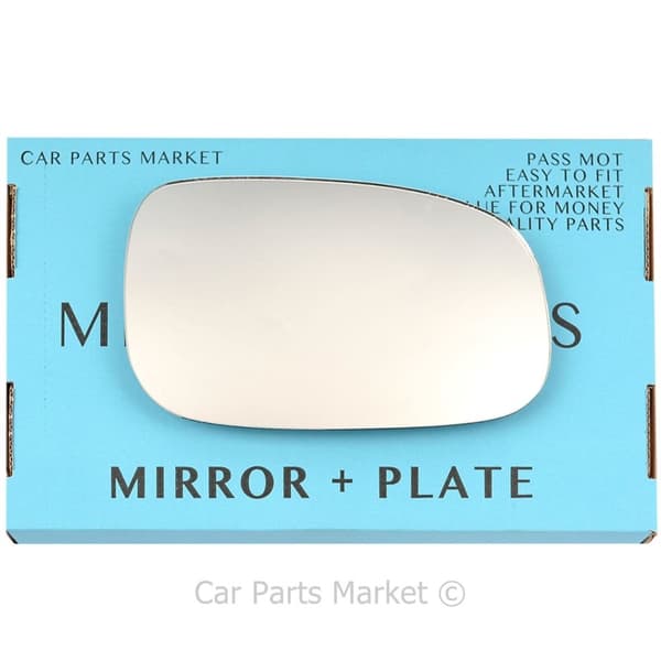 For Volvo S60 2007-2009 Right Driver Side Wing Door Mirror Glass +Plate