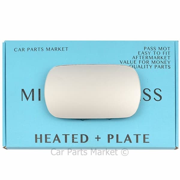 For Fiat Siena 1996-2000 Left Passenger Side Electric Wing Mirror Glass +Plate