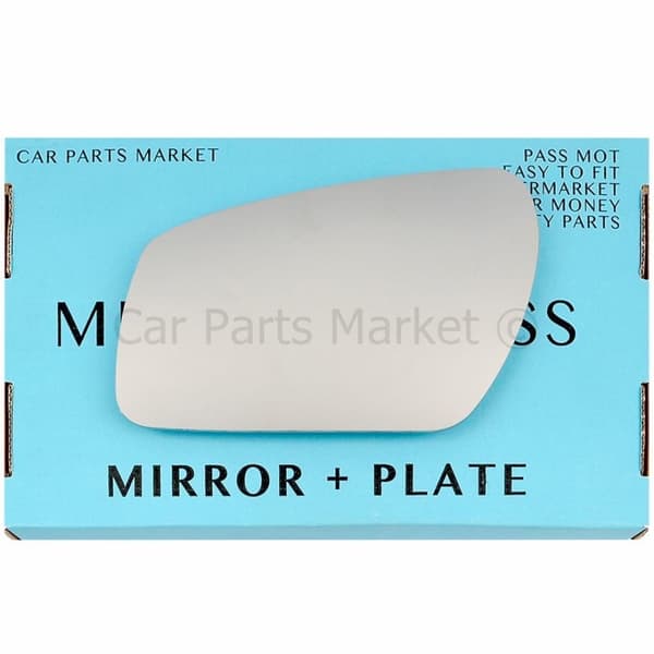 For Ford Fusion 05-10 Left Passenger Side Wing Door Mirror Glass with Plate