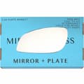Miniatyrbillede 1 af 2: For Vauxhall Signum 03-08 Left Passenger Side Flat Wing Mirror Glass with Plate