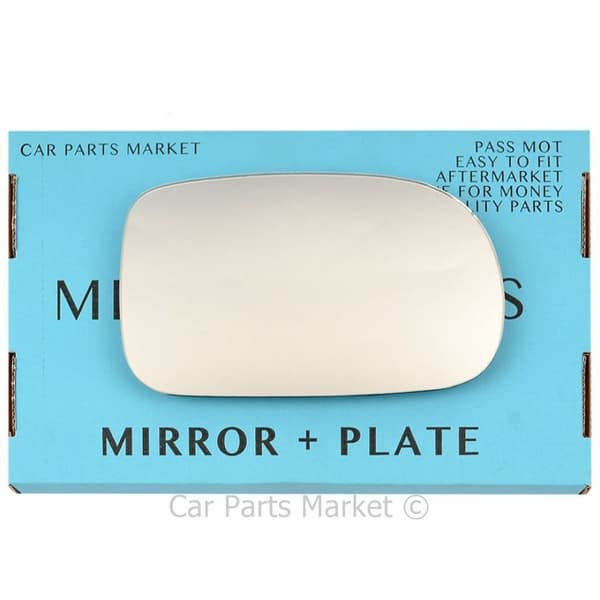 Right Driver Side Flat Wing Door Mirror Glass For Suzuki Swift 1996-2004 + Plate