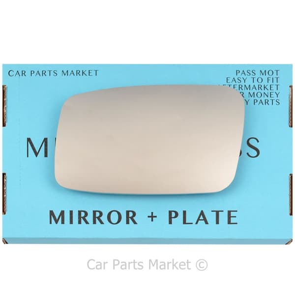 Left Passenger Side Wing Door Mirror Glass For Volvo s40 v40 1995-2004 +Plate