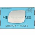 Miniatyrbilde 1 av 2: For Seat Arosa 97-05 Left Passenger Side Flat Wing Mirror Glass (12cm)  +Plate