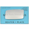 Miniatyrbilde 1 av 2: For Volkswagen Passat 81-87 Left Side Flat Electric Wing Mirror Glass with Plate