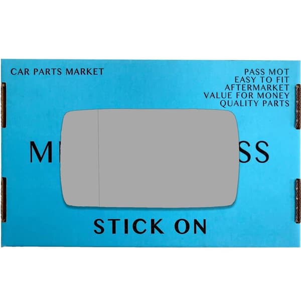 Left Passenger Side Wide Angle Wing Door Mirror Glass For Ford Escort 1990-1993