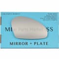 Miniatyrbilde 1 av 2: For Seat Toledo 03-09 Right Driver Side Flat Wing Mirror Glass with Plate