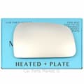 Miniatyrbillede 1 af 2: For Hyundai Tucson 04-09 Right Driver Flat Electric Wing Mirror Glass with Plate