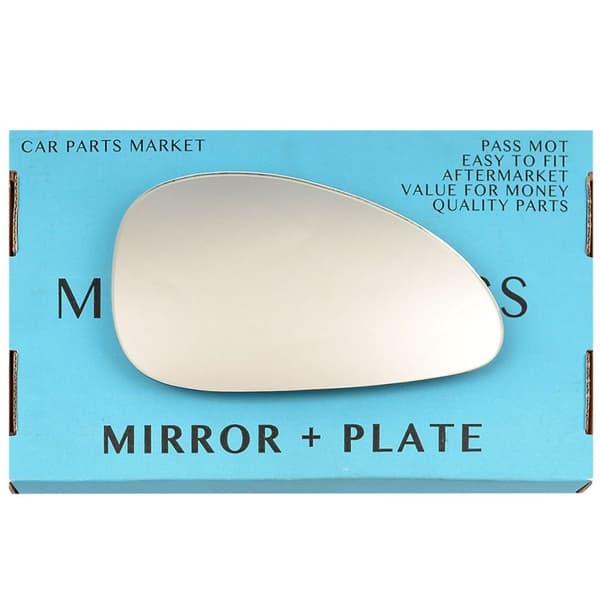 Right Driver Side Wing Door Mirror Glass For Citroen C4 2004-2009 + Plate