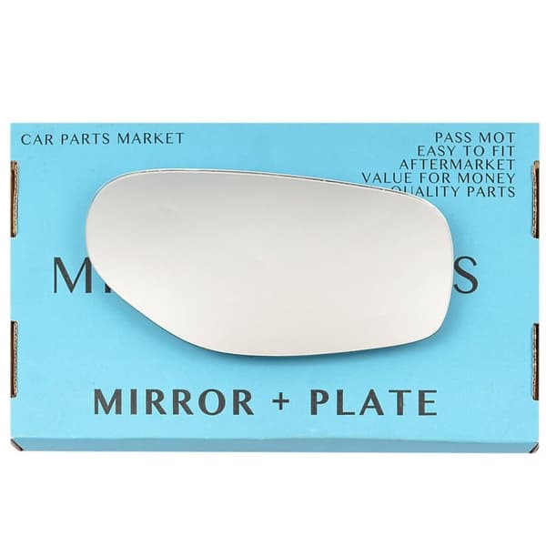 Right Driver Side Wing Door Mirror Glass For Citroen CX 1974-1991 +Plate