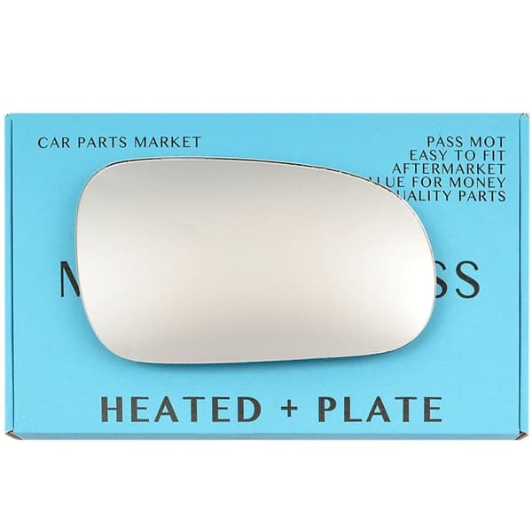 Right Driver Side Flat Wing Mirror Glass For Honda Accord 1998-03 Heated + Plate
