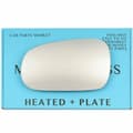 Miniatyrbilde 1 av 2: Left Side Flat Wing Door Mirror Glass For Honda Accord 1998-2003 Heated + Plate