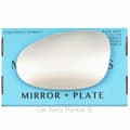 Miniatyrbilde 1 av 2: For Renault Espace 97-02 Left Passenger Side Flat Wing Mirror Glass with Plate