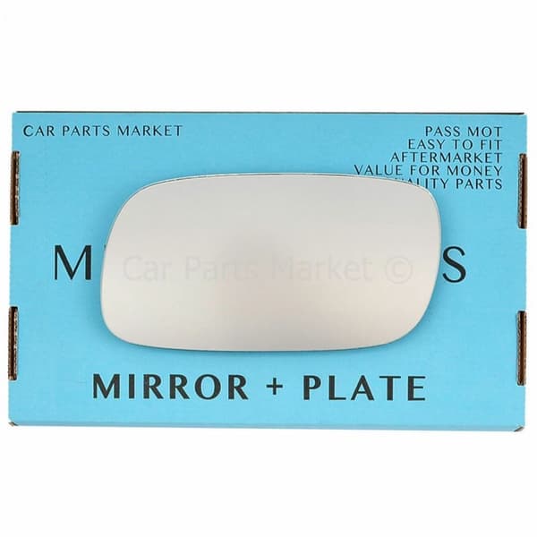 For Vauxhall Astra F 94-98 Left Passenger Side Wing Door Mirror Glass with Plate
