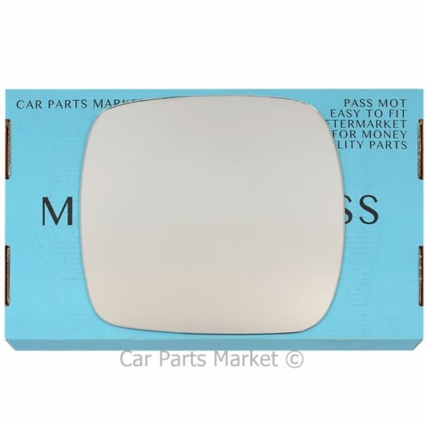 Left Side Flat Wing Door Mirror Glass For Renault Kangoo 2008-2012 +Plate