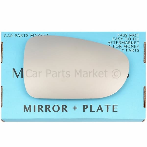For Seat Alhambra 96-98 Right Driver Side Flat Wing Mirror Glass with Plate