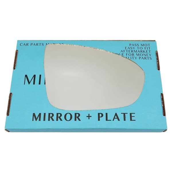 For Vauxhall Meriva B 10-16 Right Driver Side Wing Door Mirror Glass with Plate