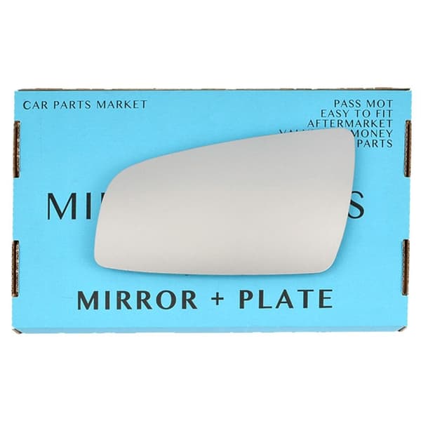 For Vauxhall Zafira B 05-09 Left Side Wing Door Mirror Glass with Plate