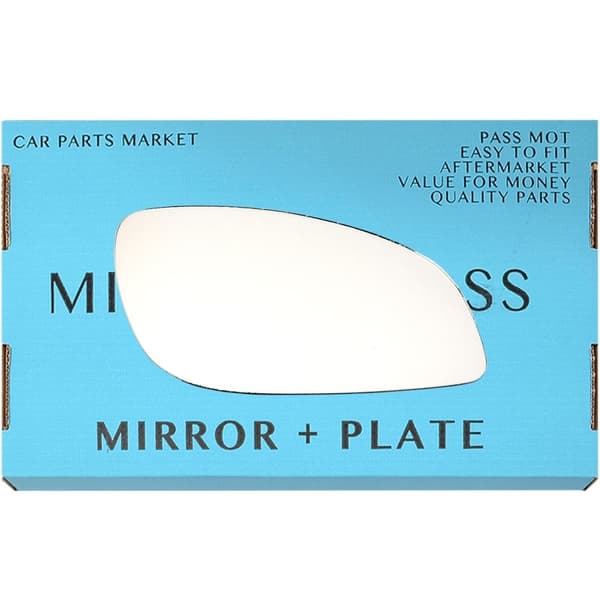 For Vauxhall Signum 03-08 Right Driver Side Wing Door Mirror Glass with Plate