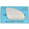 Miniatyrbillede 1 af 2: For Vauxhall Astra J 2009-15 Right Driver Flat Electric Wing Mirror Glass +Plate
