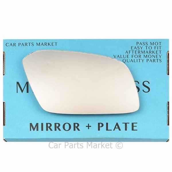 Right Driver Side Wing Door Mirror Glass For Citroen Xm 1994-2000 +Plate