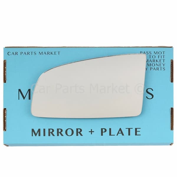 For Vauxhall Omega 00-03 Left Passenger Side Wing Door Mirror Glass with Plate