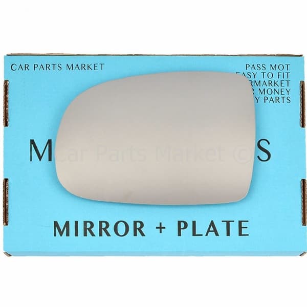 For Vauxhall Tigra 04-09 Left Passenger Side Wing Mirror Glass with Plate