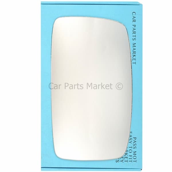 Right Driver Side Flat Wing Door Mirror Glass For Peugeot Expert 2007-12 + Plate