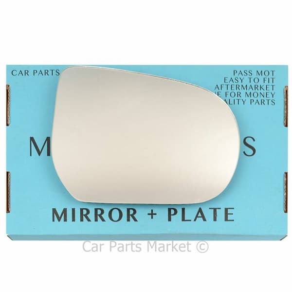 Right Driver Side Flat Wing Door Mirror Glass For Mazda MPV 1999-2006 + Plate