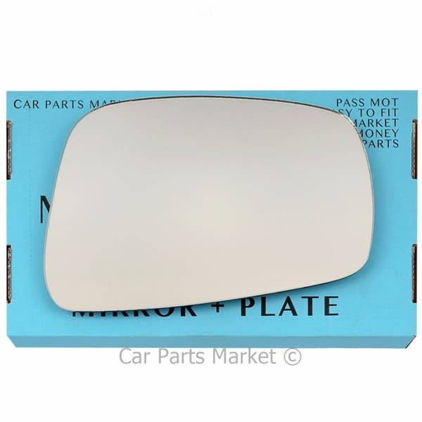 Right Side Flat Wing Mirror Glass For Nissan Pathfinder 2005-08 + Plate